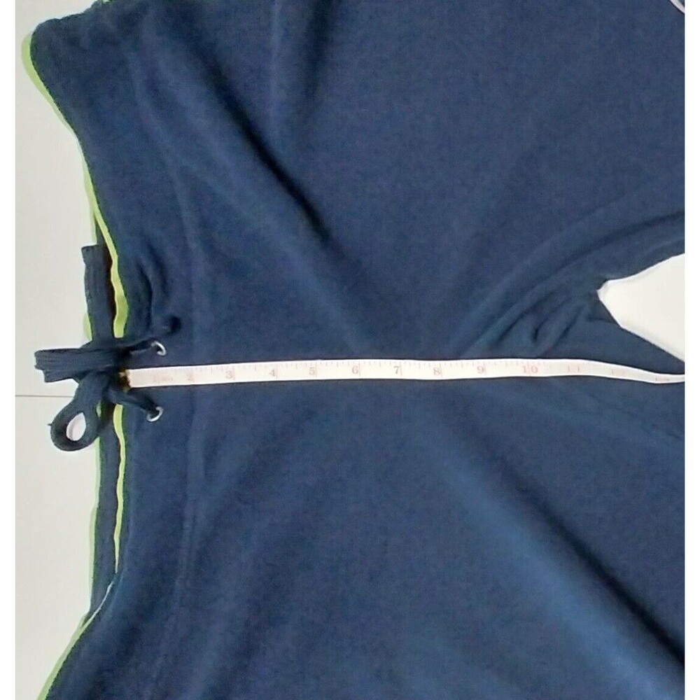 Tek Gear Mens Junior Large Sweatpants Navy Blue Lime Green Straight Leg Lounge - Picture 8 of 14
